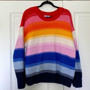 Cozy Oversized rainbow sweater